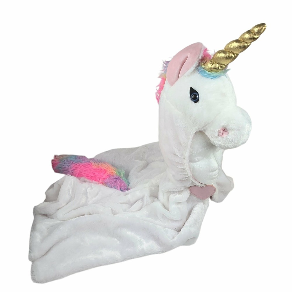 Dream Play Imagine‎ Unicorn Hooded Cape Plush Costume Toddler Little Girls 3 - 6